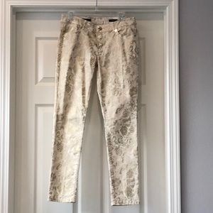 Cache Cream and Gold Soft Jean